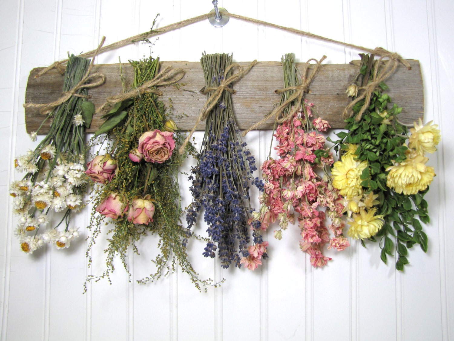 Dried Flower Rack Dried Floral Arrangement Wall Decor Dried