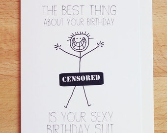 Sexy Birthday Card Etsy