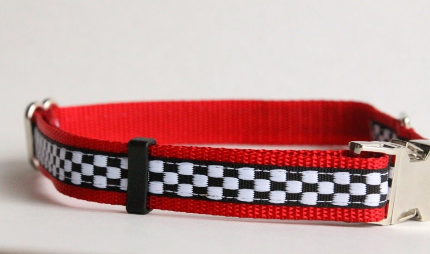 Checker Dog Collar/ Unique Dog Collar / Boy Collar