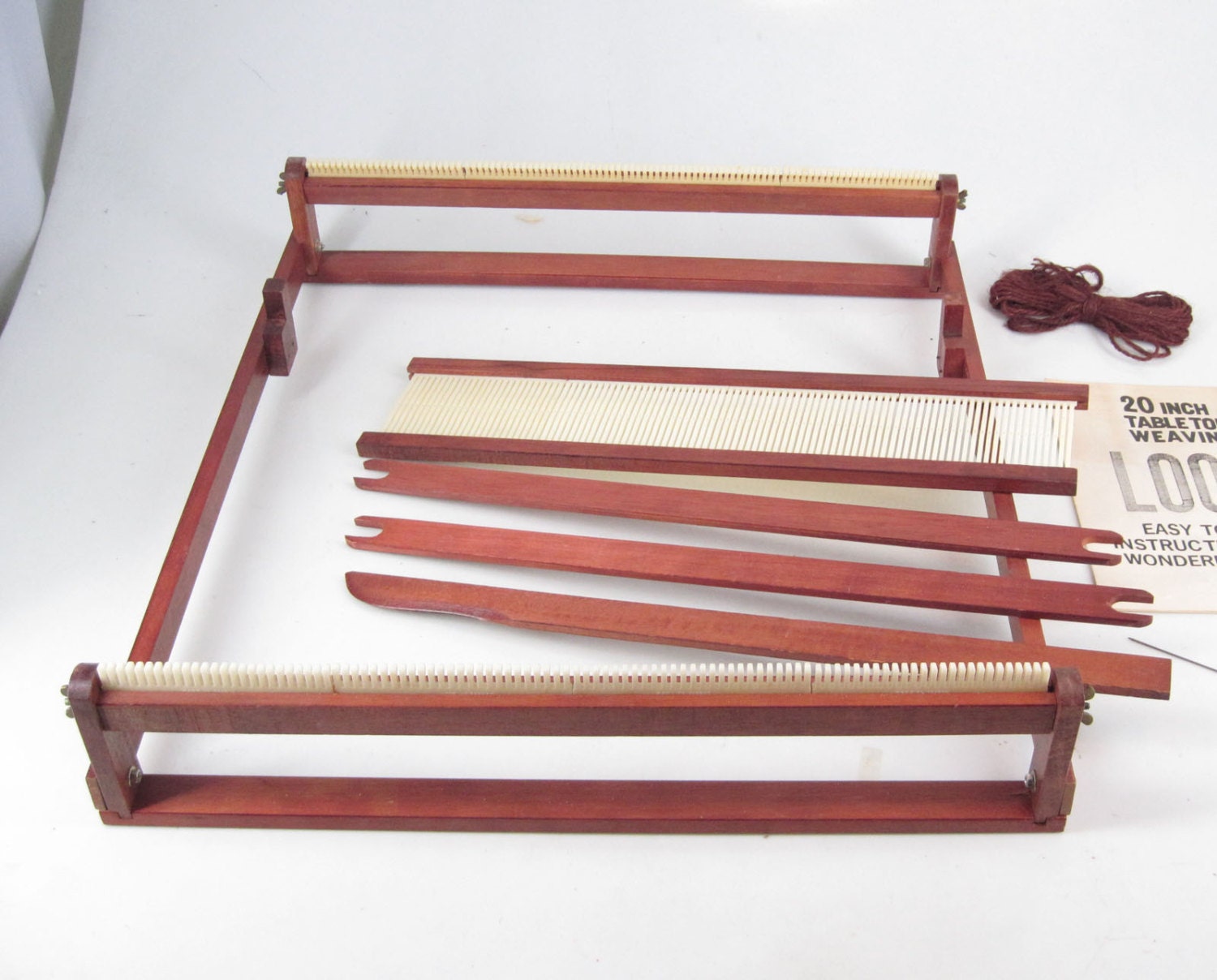 Vintage 20Inch Rigid Heddle Table Top Loom 1970's Hobby