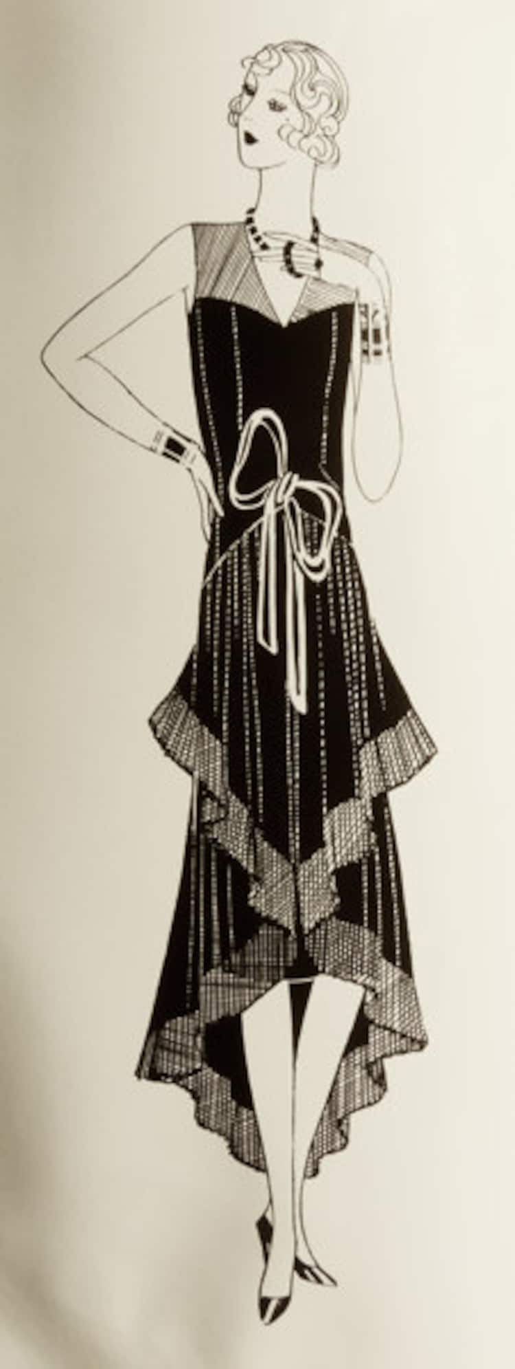 Vintage 1920s sewing pattern. Joyful dress by ContrapuntPatterns