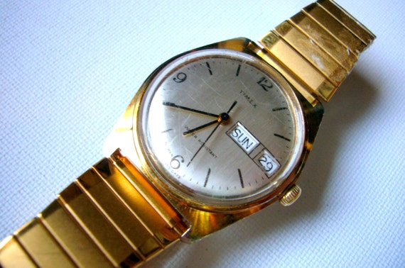 TIMEX Wristwatch wrist watch Vintage Mechanical by Watchchas
