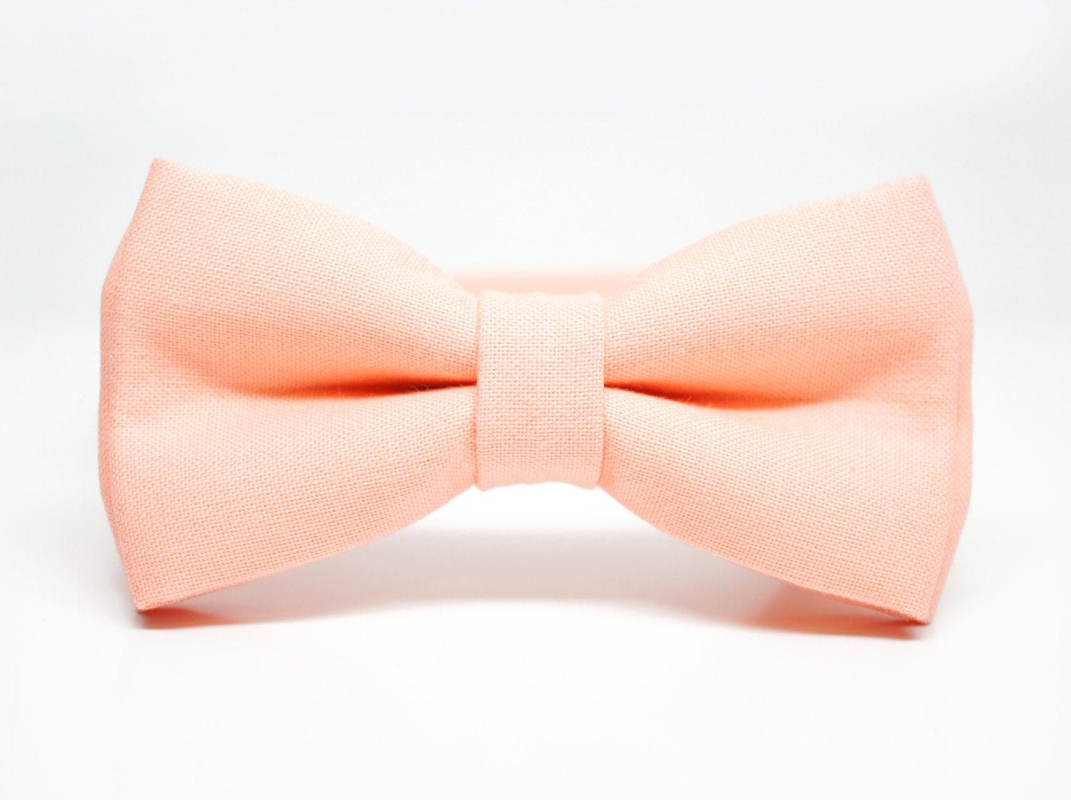Peach Bow Tie pretied bowtie Wedding bow tie groom's