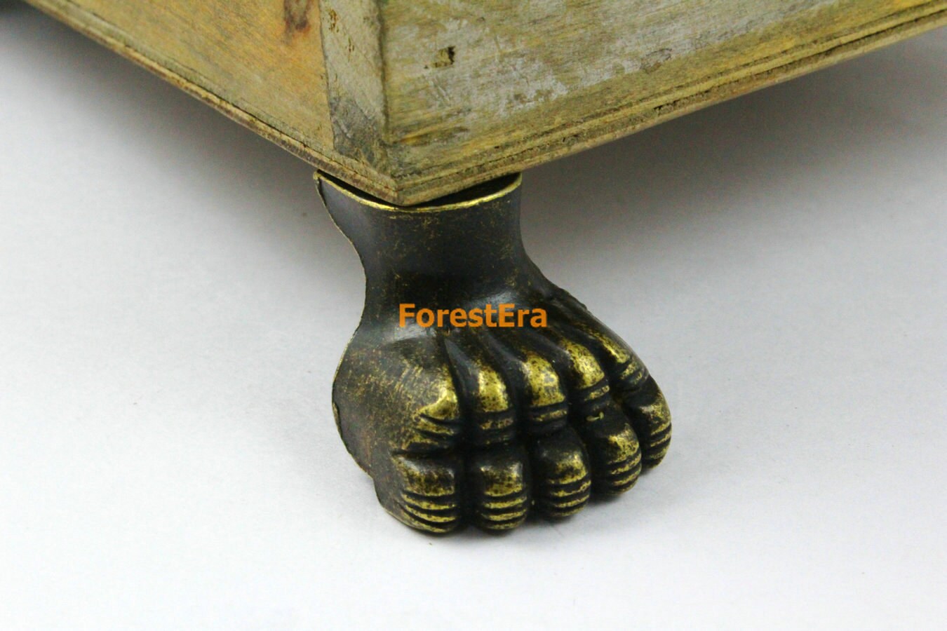 4Pcs Antique Brass Jewelry Box Feet Animal Box Leg Case Feet