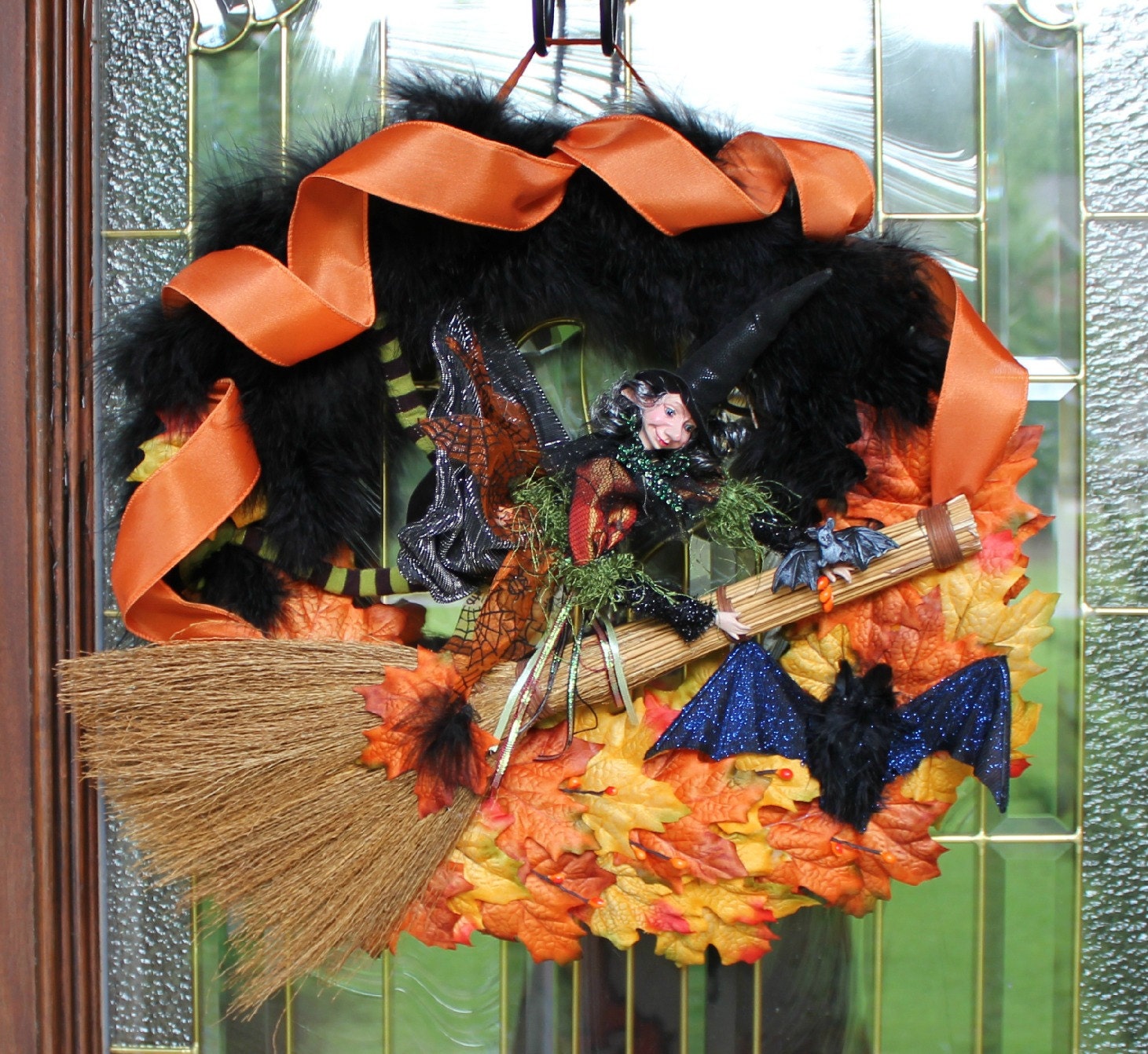 Halloween Wreath Witch Wreath Halloween Witch Grapevine