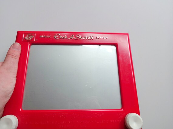 New Etch A Sketch Box Drawing Is Fun 1980 with simple drawing