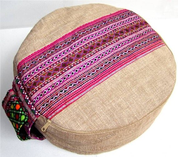 silk zafu POUF & Cushion Cushion by Yoga Durga ZAFU janebrandt Meditation