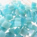 100 1/4" Mosaic Tiny Tiles FANTASY CASTLE BLUE Stained Glass T12