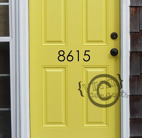 House address numbers - Vinyl Wall Art by VinylConcepts