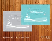 Winter Wonderland Party - PRINTABLE Welcome Signs, turquoise and grey, by MyPartyDesign - Instant Download Il_170x135