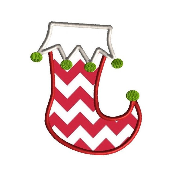 Stocking Machine Embroidery Applique DesignINSTANT DOWNLOAD