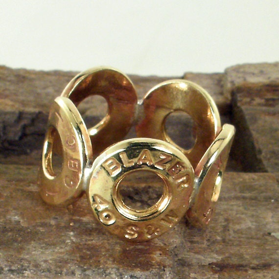 Items Similar To Bullet Jewelry 40 Caliber Ring Bullet Casing Ring