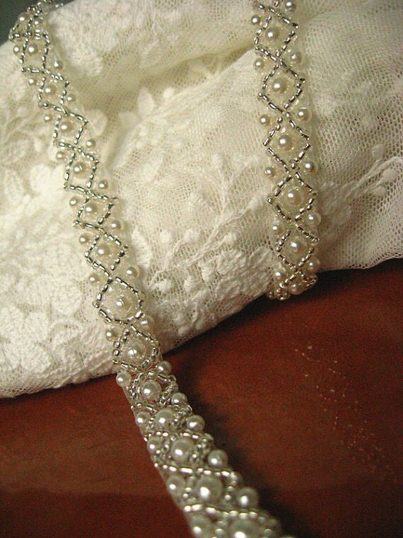 beaded bridal trim