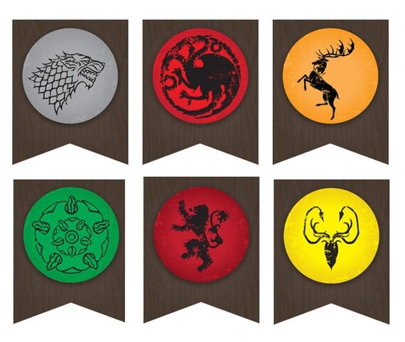 Printable Game of Thrones Party Banner ... Use by LLPapergoods