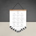 2014 Wall Calendar - Robins - Eco-Friendly Calendar on Wooden Hanger