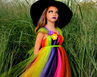 Wicked Witch Costume - Tutu Dress - Costume - Fancy Witches Hat - Sizes 3T, 4T 5T - HALLOWEEN COSTUME - Pageant costume - Witch Tutu