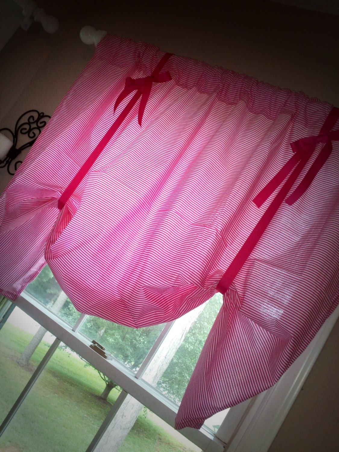 Custom Balloon Valance You Choose Color and Pattern Baby