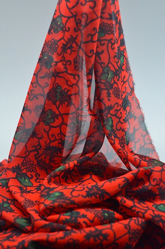 ankara mixed with chiffon