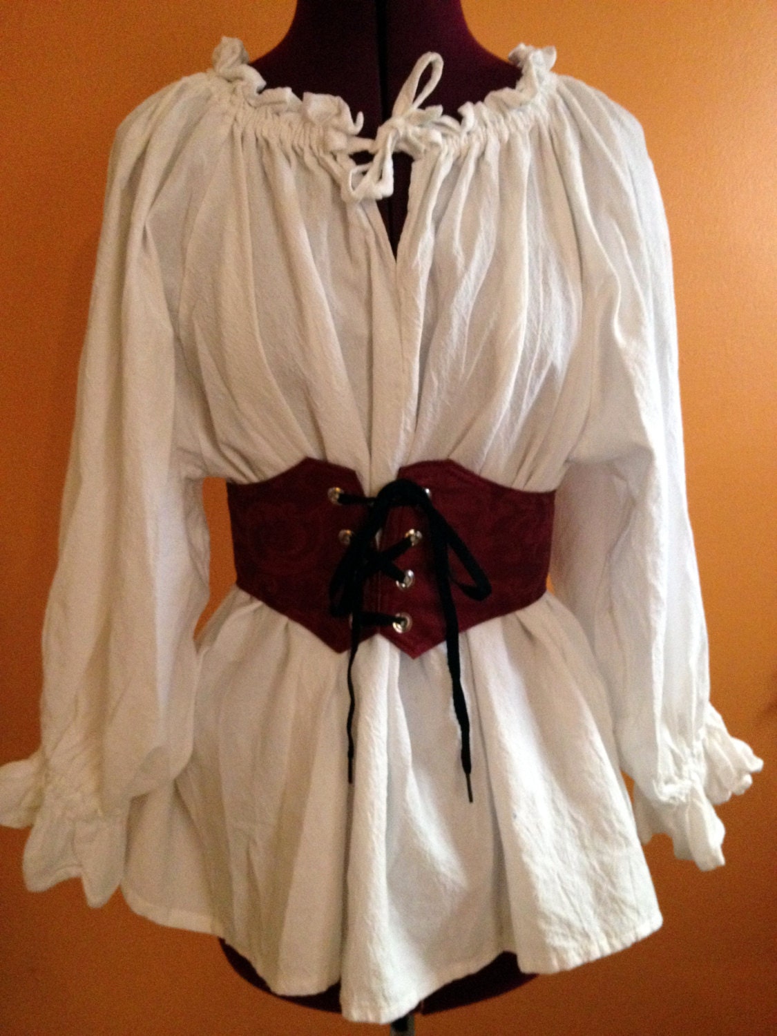 Cotton Gauze Peasant Blouse