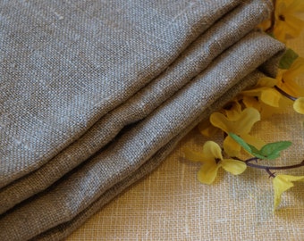 Linen Tablecloth 54"x95" Natural Grey Burlap Washed Rustic