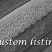 Full Linen Apron Natural Grey and Black SET OF 2 Special order for elmdesignco