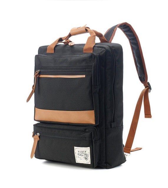 10 off 7567.5 Two front Zipper pocket Backpack Black