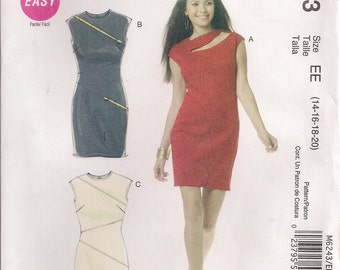 McCall's Sewing Pattern M6243 - Misses' Dresses (6-12 or 14-20)