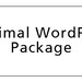 Minimal Wordpress Package