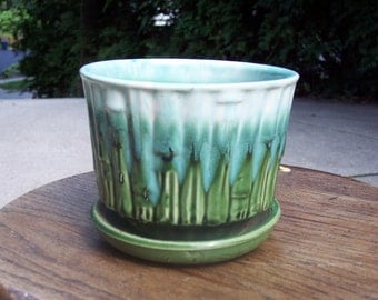 McCoy Bamboo flower pot ,1960