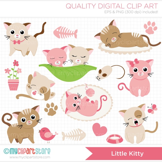 cat clip art etsy - photo #5