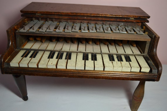 antique toy piano