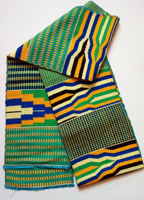 Traditional African Kente Scarf by AshantisBoutique on Etsy