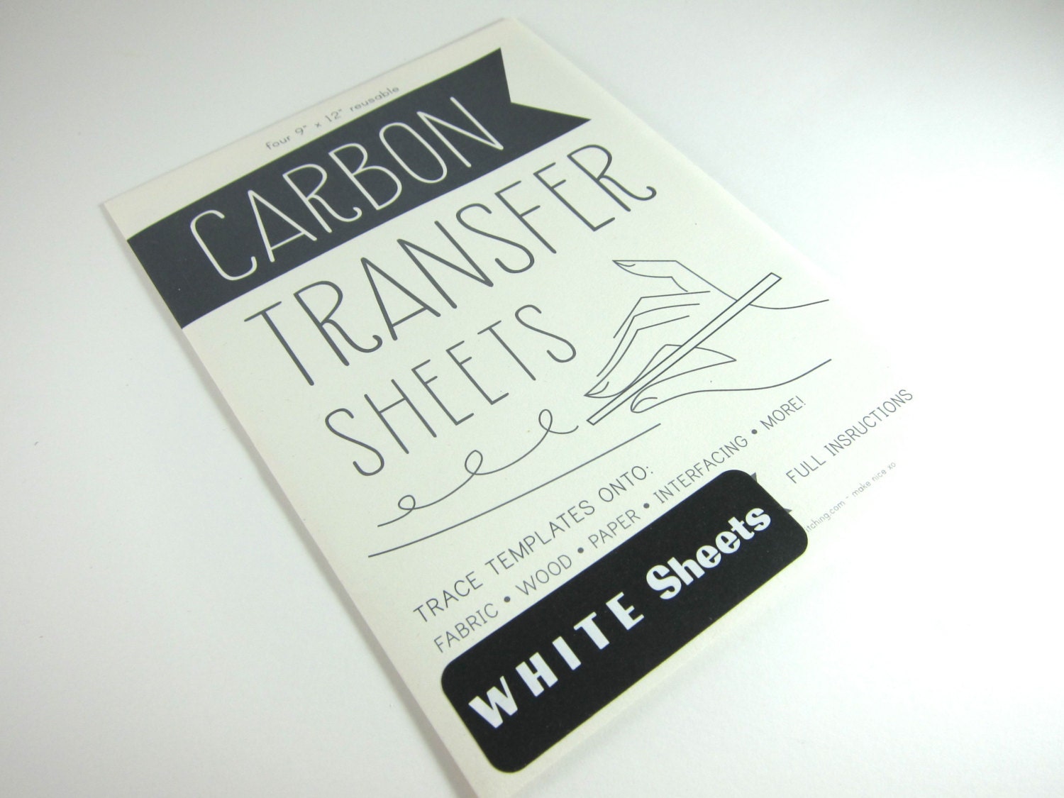 Carbon Transfer Paper for Image Transfer onto Fabric Wood or