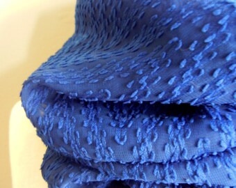 LIX PERLE: Catherine Sapphire Blue Infinity Scarf, Dressy, Circular loop tube versatile scarf
