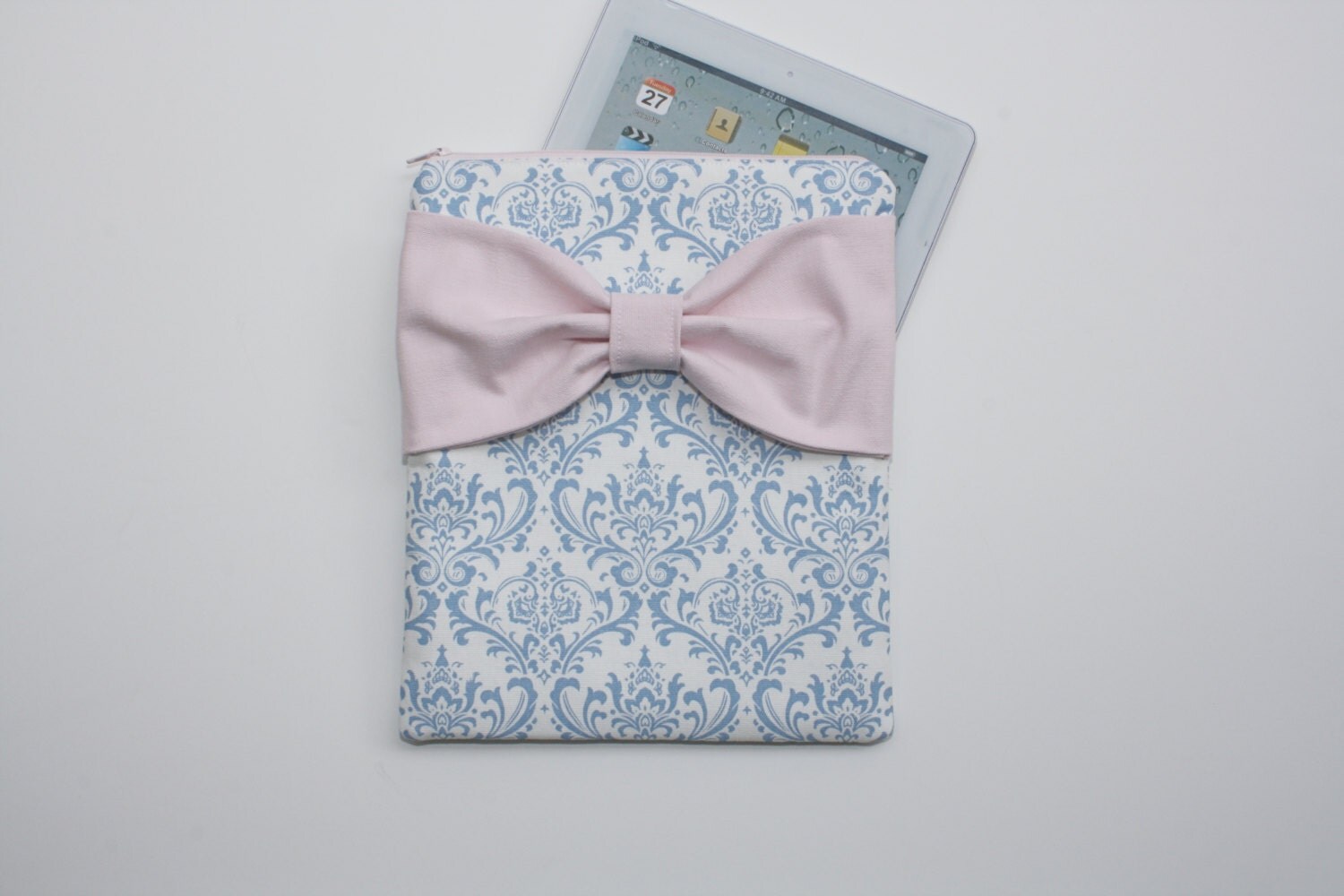 iPad Zipper Case / Tablet Sleeve French by AlmquistDesignStudio