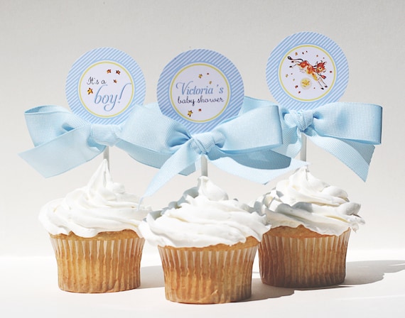 Shower vintage baby  HEY DIDDLE Printable Baby  shower Toppers cupcake Cupcake toppers Vintage  DIDDLE
