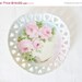 Vintage Pottsmith Porcelain Hart Shape Plate Hand Painted, Pink, Roses, Bavarian, German, Cottage Chic, Shabby Chic