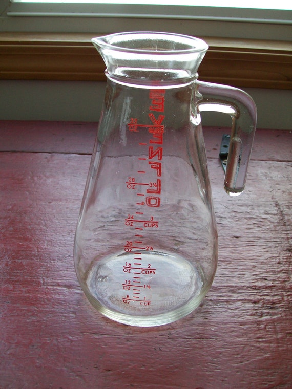 Vintage Evenflo Glass Measuring Pitcher 1950's Baby