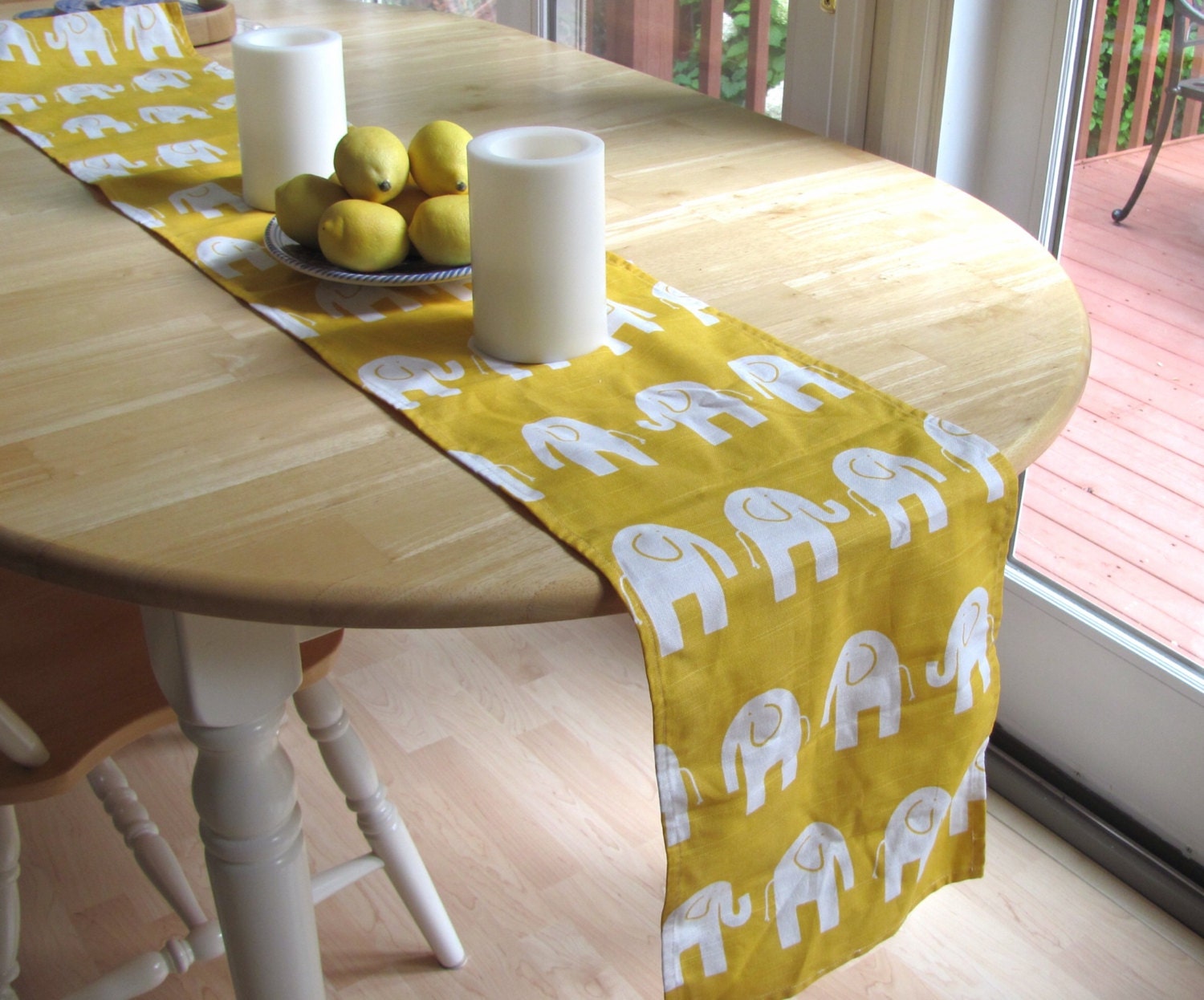 TABLE RUNNER Runner Yellow Table Runner. Yellow
