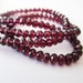 Rhodolite Garnet Rondelles, AAA , Micro Faceted, aaagems, 3-4mm, 8 inches