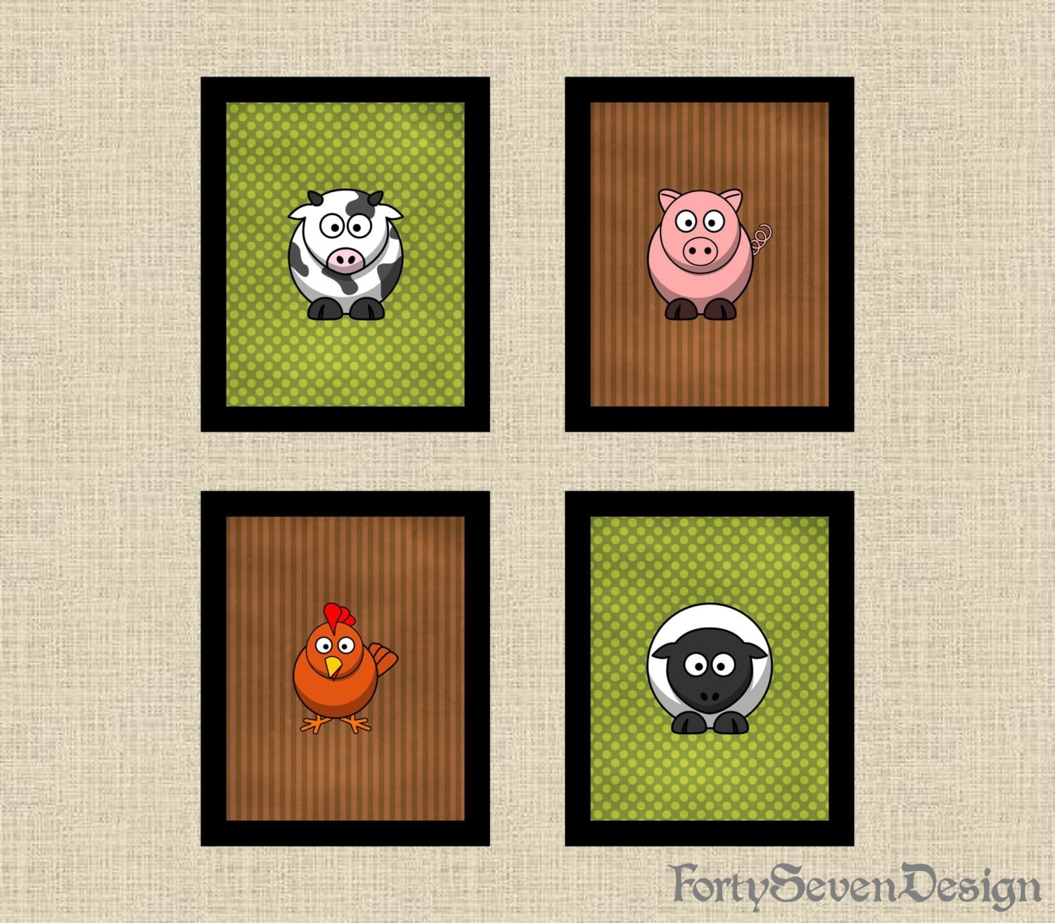 Farm Wall Art farm animals nursery pictures printable wall art set of 4 Farm Wall Art farm animals nursery pictures printable wall art set of 4