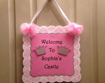 Princess Door Sign....Happy Birthday Door Sign