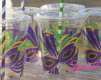 mardi gras straws