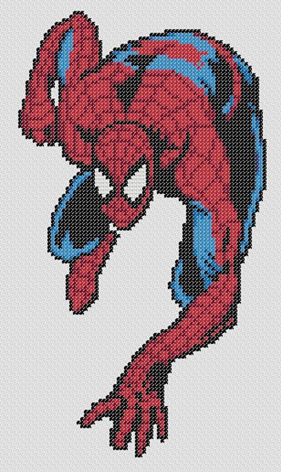 stitch cross spider pattern spiderman