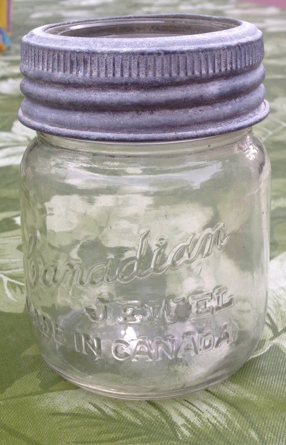 Very Cool Very Vintage Canadian Jewel Canning Jar with