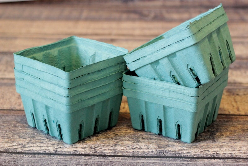 Quart Berry Baskets Set of 10 by PaisleyPalooza on Etsy