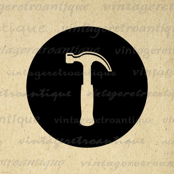 Hammer Digital Image Graphic Construction by VintageRetroAntique