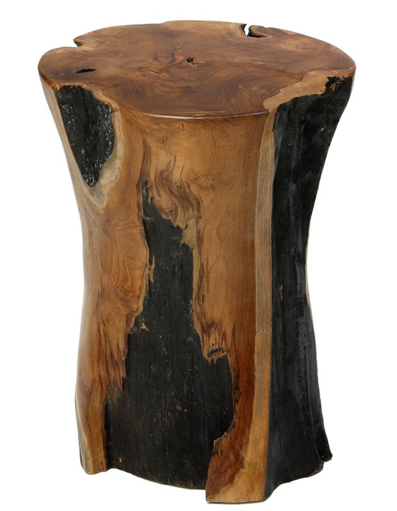 Bare Decor Hourglass Artisian Accent Tree Stump Table by BareDecor