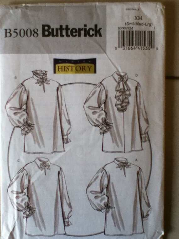 Butterick Historical Costume Shirt Pattern 5008