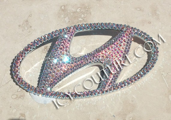 HYUNDAI Car Bling Emblem with Swarovski crystals